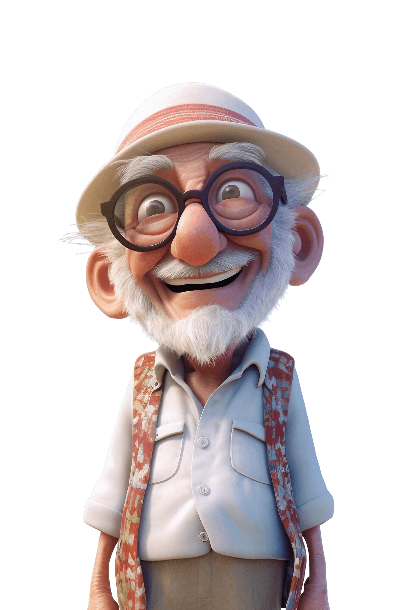 3D человек на пляже